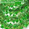 33 Ft St. Patrick's Day Tinsel Garland Decorations Green Gold Shamrock Garland Clover Metallic Streamer Hanging St Patricks Day Decorations for Home Indoor Outdoor Irish Party Supplies
